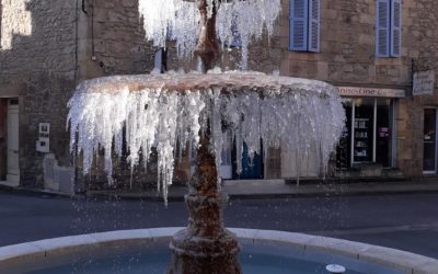 Frosted fountain